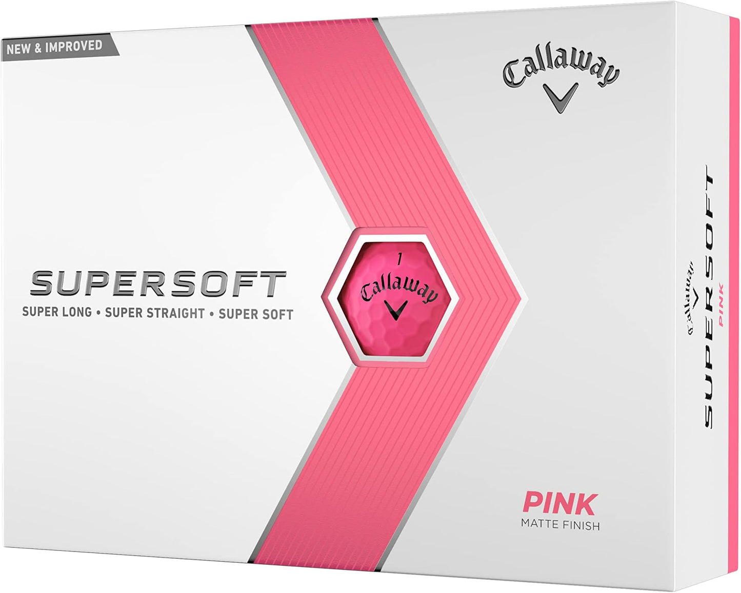 Callaway Golf Supersoft Golf Balls (2023) - Pink