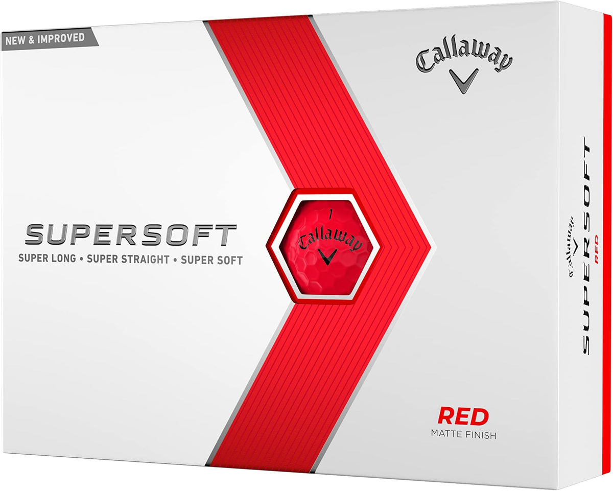 Callaway Golf Supersoft Golf Balls (2023) - Red