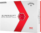 Callaway Golf Supersoft Golf Balls (2023) - Red