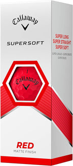 Callaway Golf Supersoft Golf Balls (2023) - Red