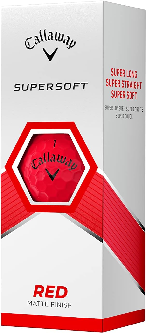 Callaway Golf Supersoft Golf Balls (2023) - Red