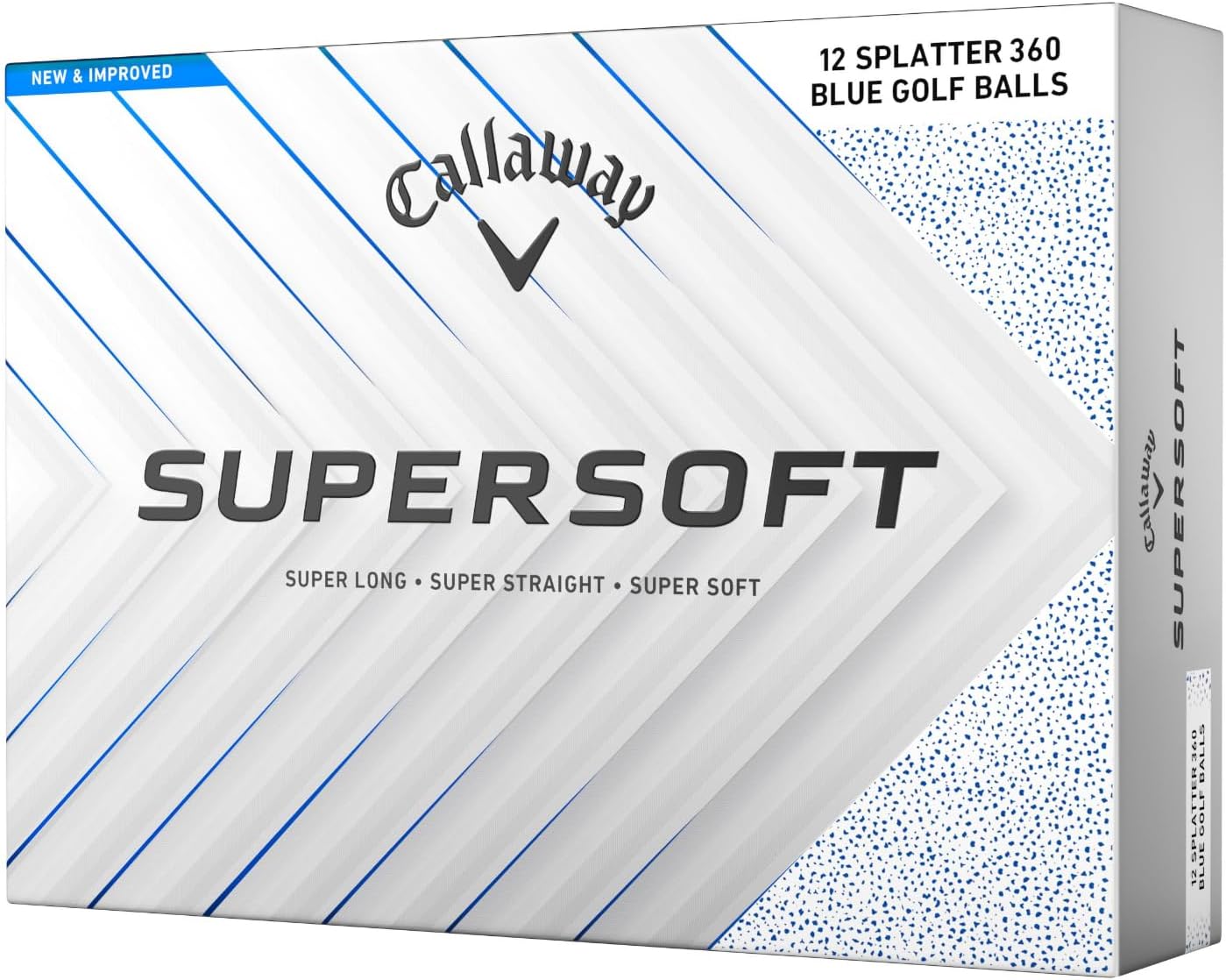 Callaway Golf Supersoft Golf Balls (2025) - Blue Splatter