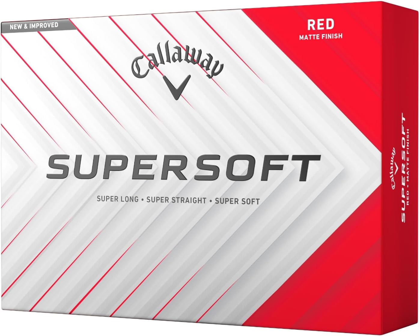 Callaway Golf Supersoft Golf Balls (2025) - Red