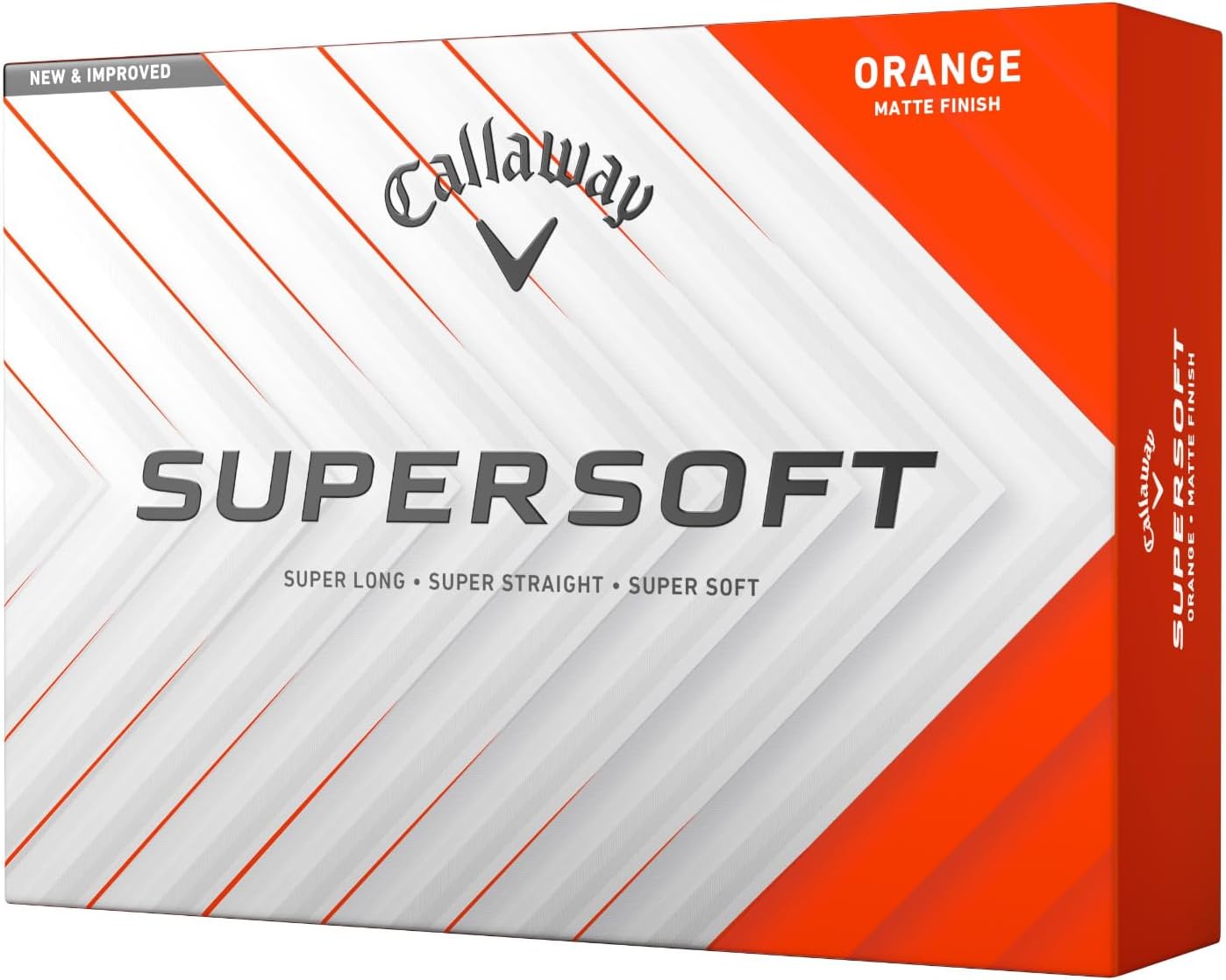 Callaway Golf Supersoft Golf Balls (2025) - Orange