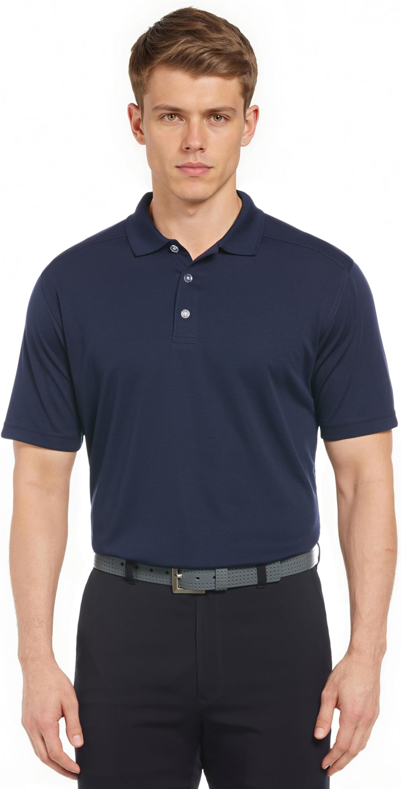 Callaway Men's Short Sleeve Core Performance Golf Polo Shirt With Sun Protection - Peacoat