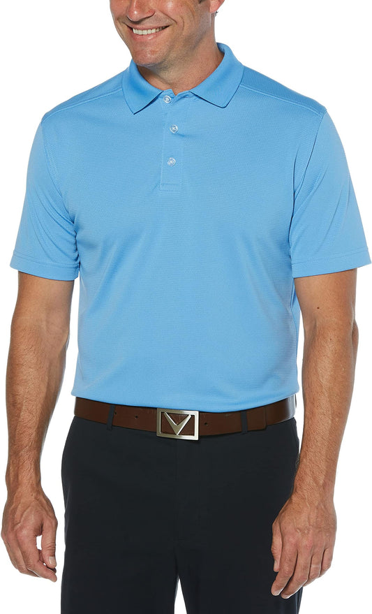Callaway Men's Short Sleeve Core Performance Golf Polo Shirt With Sun Protection - Provence
