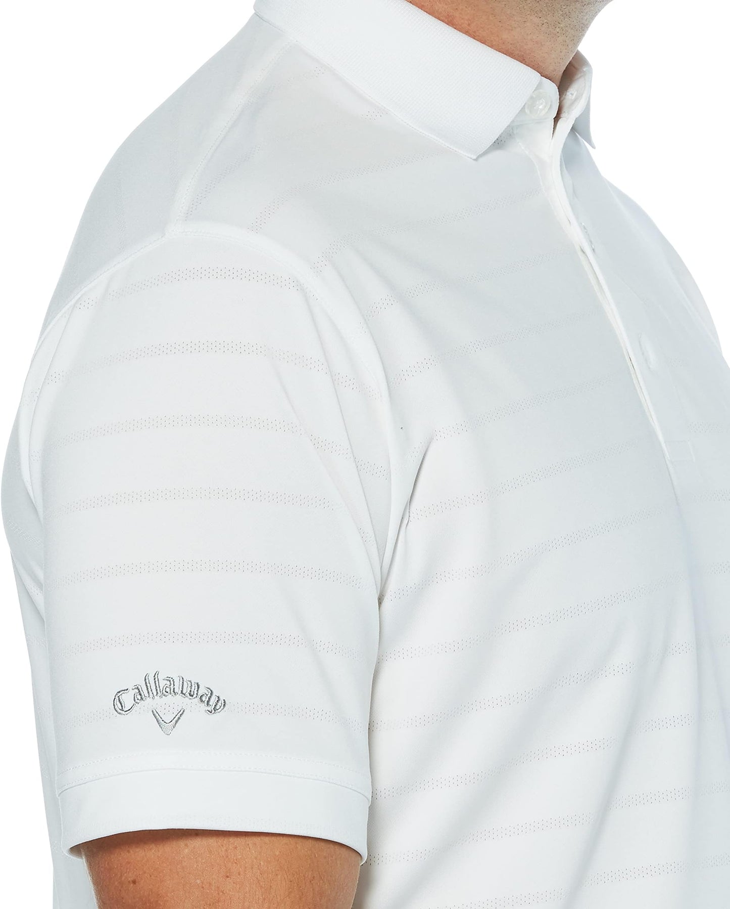Callaway Men's Short Sleeve Opti-Dri Golf Polo Shirt - White