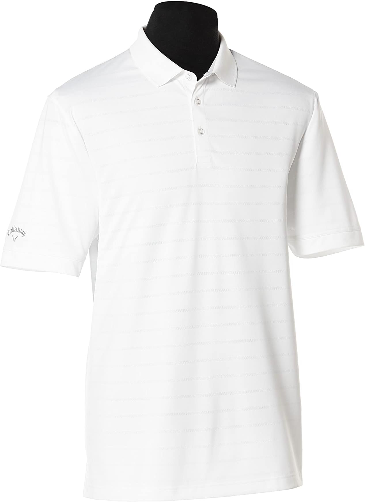 Callaway Men's Short Sleeve Opti-Dri Golf Polo Shirt - White