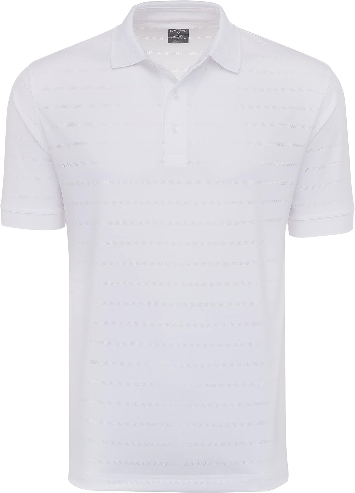 Callaway Men's Short Sleeve Opti-Dri Golf Polo Shirt - White