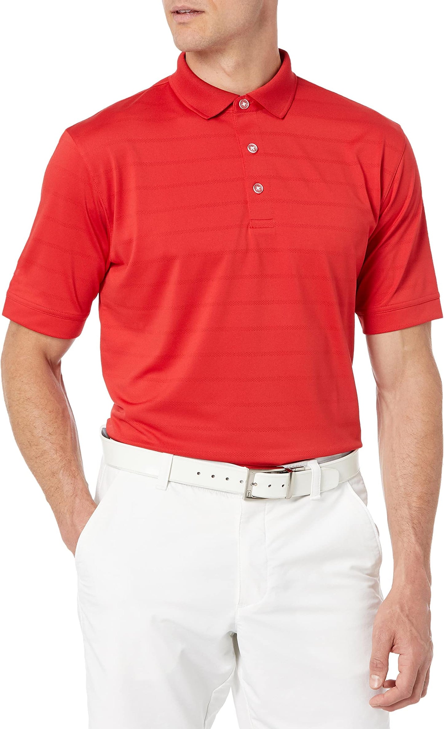 Callaway Men's Short Sleeve Opti-Dri Golf Polo Shirt - Salsa