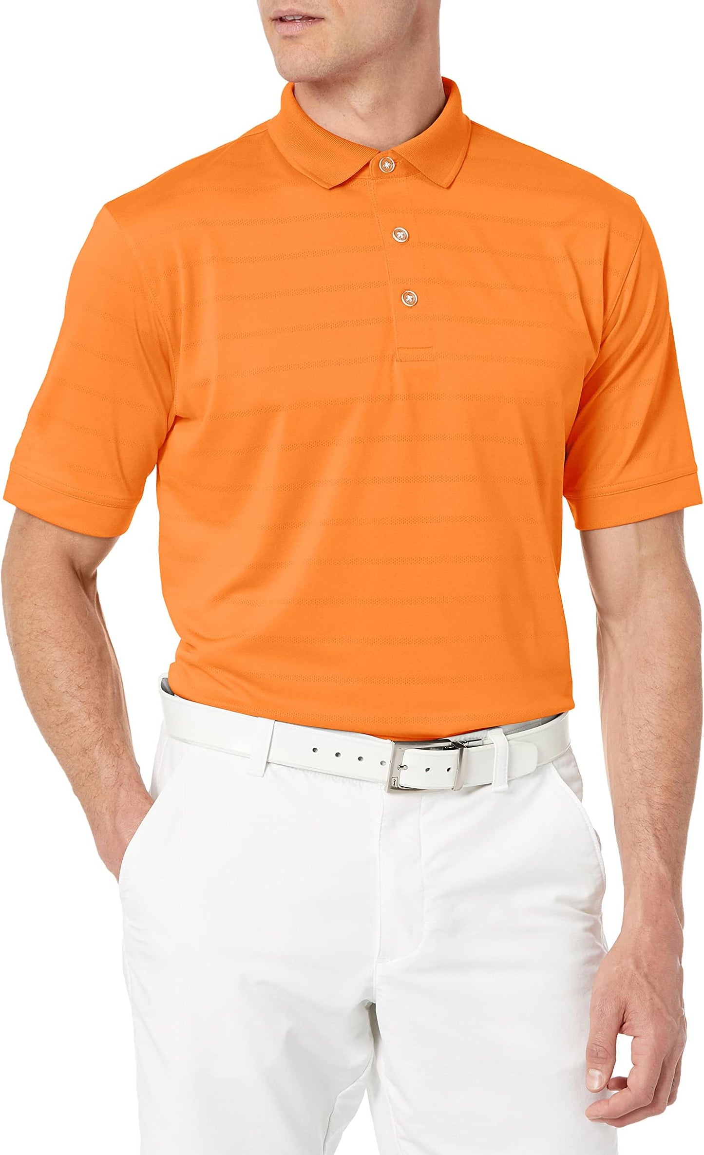 Callaway Men's Short Sleeve Opti-Dri Golf Polo Shirt - Carrot