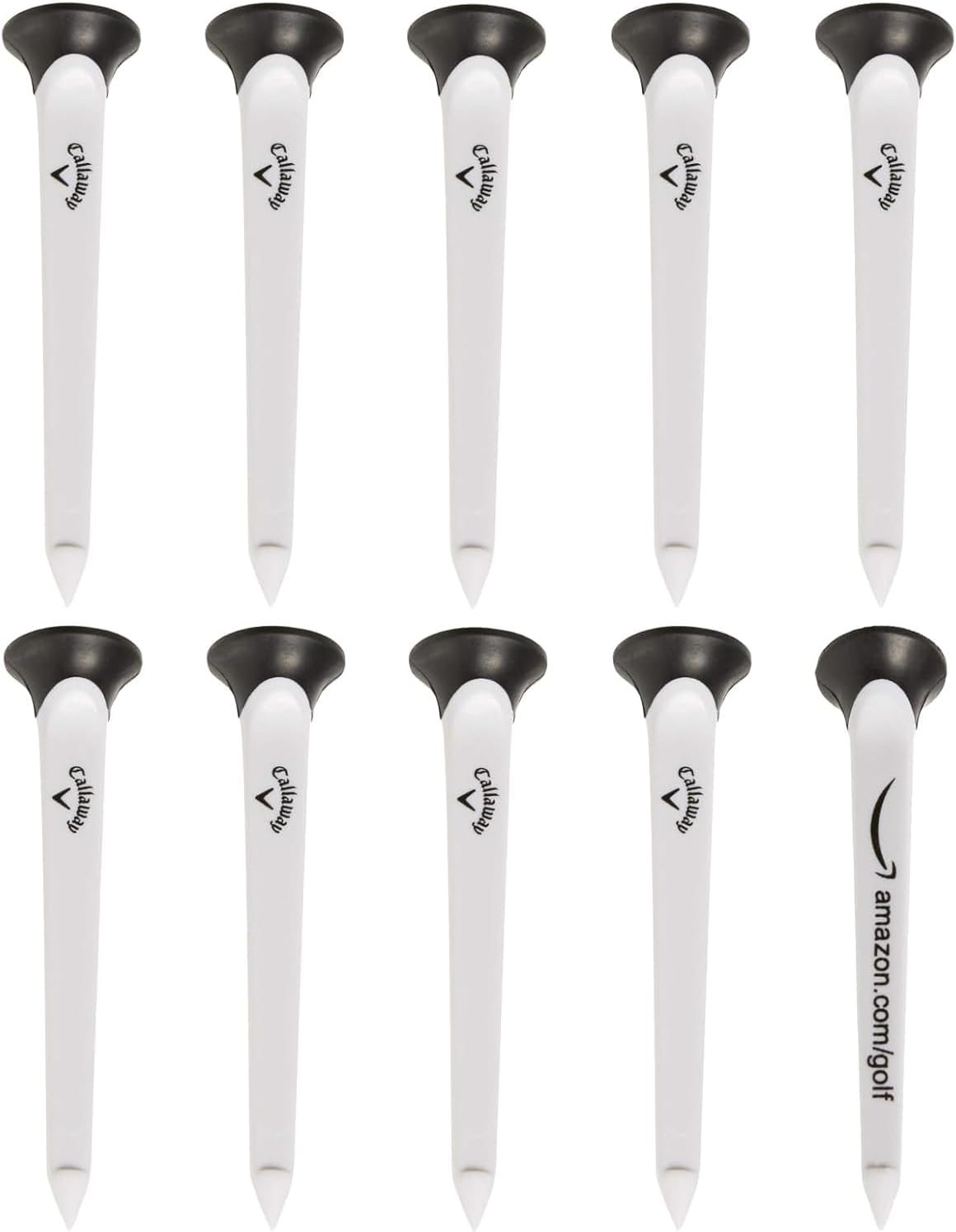 Callaway Par Tee Plastic Golf Tees - Black/white