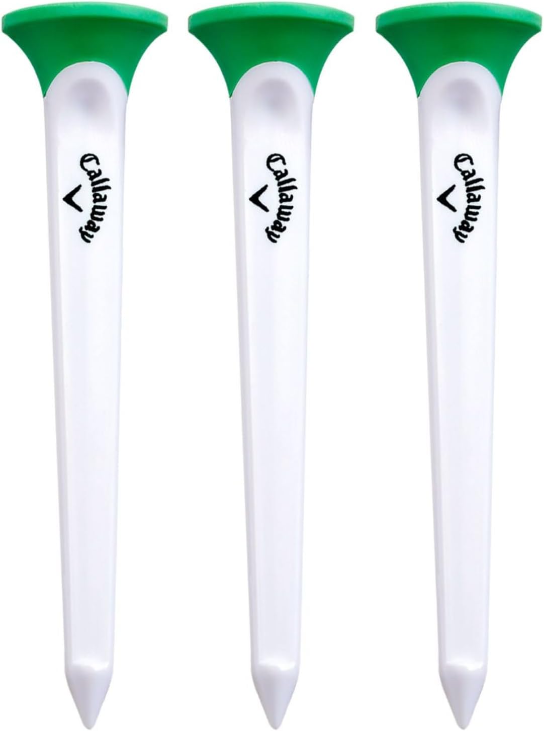 Callaway Par Tee Plastic Golf Tees - Green/white