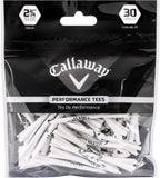 Callaway Performance Plastic Golf Tees (30 Pack) - 2.75 Inch - White