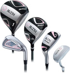 Cleveland Golf Women's Club Set Bloom Bloom Package Set 2022 Model (set Of 8), Carbon, Right, Flex: L - Caddy Bag Included