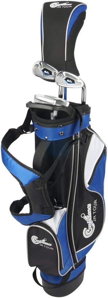 Confidence Junior Golf Club Set with Stand Bag for Kids Age 4-7