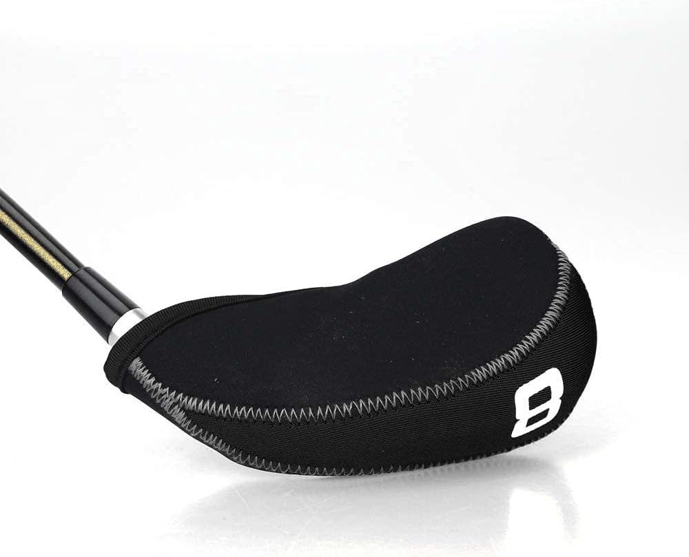 Craftsman Golf 11pcs/set Neoprene Iron Headcover Set With Large No. - Black