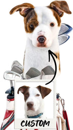 Cuddle Clones Custom Pet Golf Headcover, Personalized Golf Club Headcover Made From Your Dog Or Cat Photo, Handmade Plush Driver Headcover Gift For Golfers, Unique Golf Gift For Dog Lovers - Golf Headcover