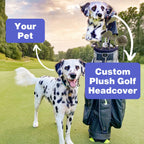 Cuddle Clones Custom Pet Golf Headcover, Personalized Golf Club Headcover Made From Your Dog Or Cat Photo, Handmade Plush Driver Headcover Gift For Golfers, Unique Golf Gift For Dog Lovers - Golf Headcover