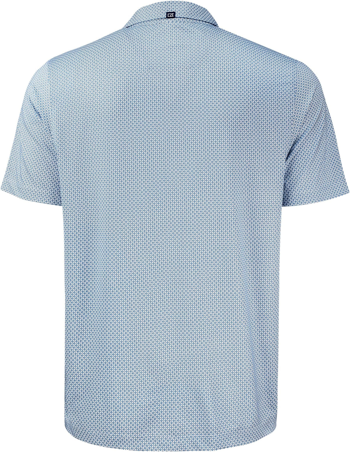 Cutter & Buck Pike Eco Diamond Dot Print Recycled Mens Polo - Navy Blue