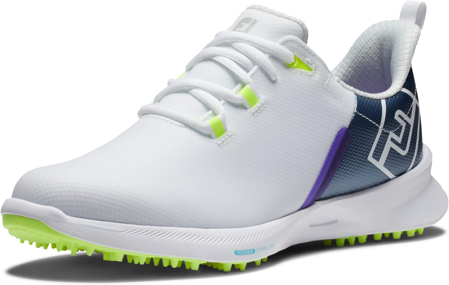 Footjoy Golf Previous Season Style Ladies Fj Fuel Sport Spikeless Shoes - White/navy/bright Yellow