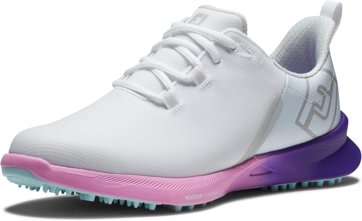 Footjoy Golf Previous Season Style Ladies Fj Fuel Sport Spikeless Shoes - White/pink/purple