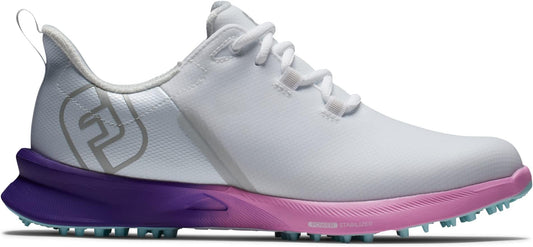 Footjoy Golf Previous Season Style Ladies Fj Fuel Sport Spikeless Shoes - White/pink/purple
