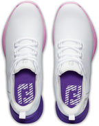 Footjoy Golf Previous Season Style Ladies Fj Fuel Sport Spikeless Shoes - White/pink/purple