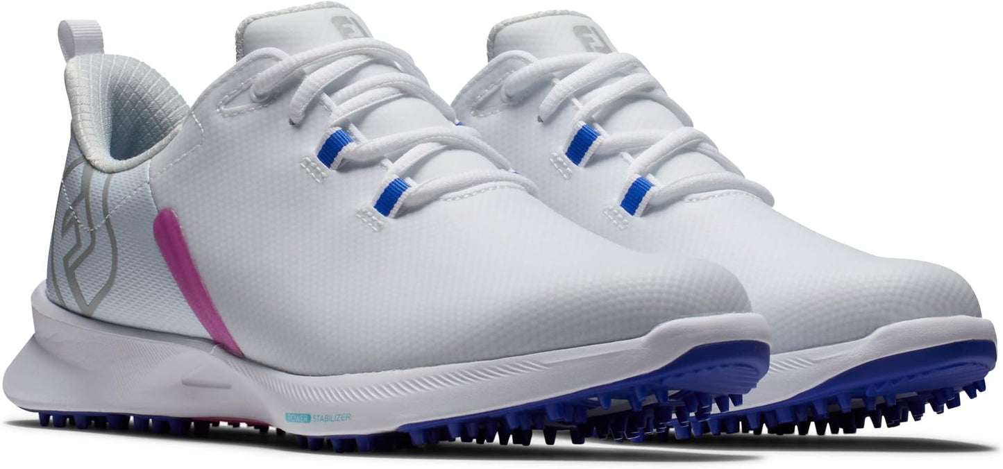 Footjoy Golf Previous Season Style Ladies Fj Fuel Sport Spikeless Shoes - White, Pink, Blue