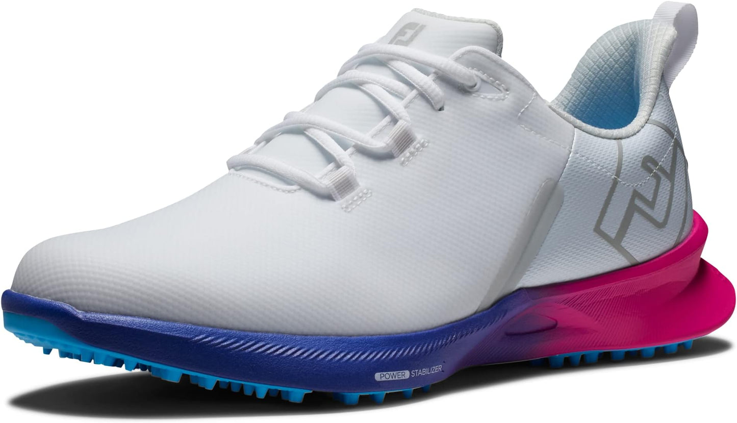 Footjoy Men's Fj Fuel Golf Shoe - White/blue/pink