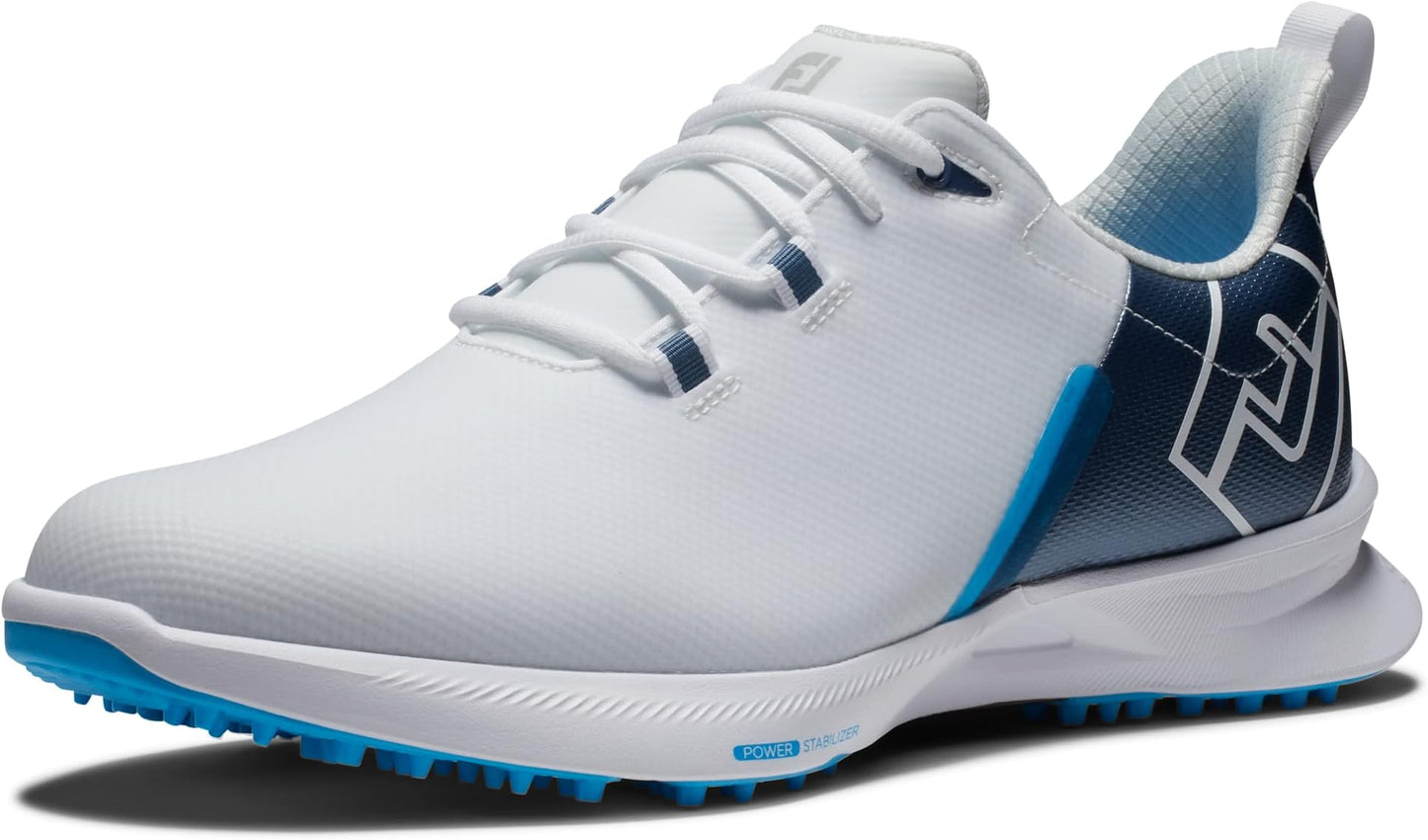 Footjoy Men's Fj Fuel Golf Shoe - White/navy/blue