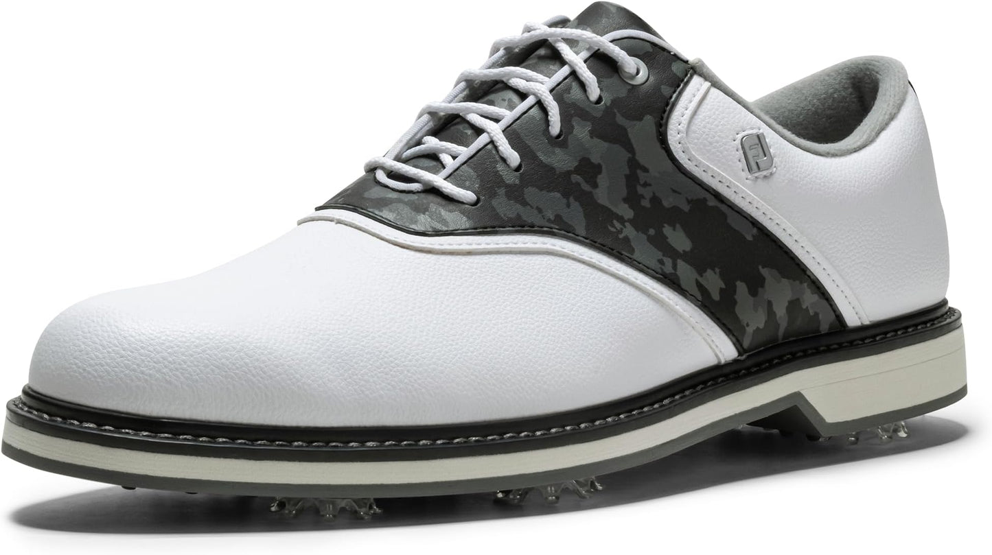 Footjoy Men's Fj Originals Golf Shoe - White/grey/multi