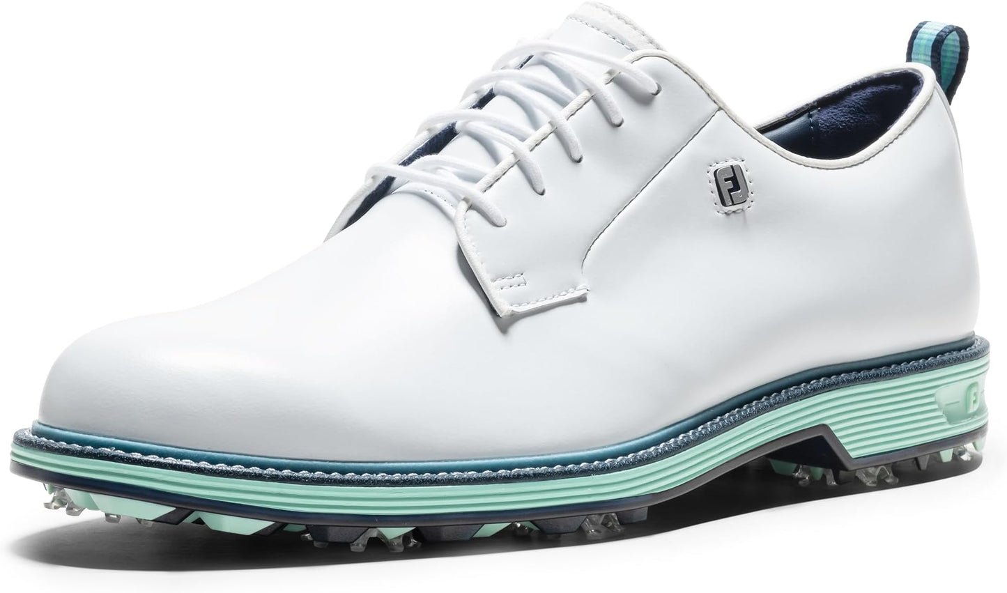 Footjoy Men's Premiere Series-Field Golf Shoe - White/aquamarine/pagaent Blue