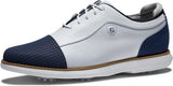 White/Navy Cap Toe