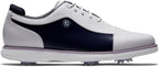 Footjoy Women's Traditions Cap Toe Golf Shoes- Previous Season - White/navy Patent Cap Toe