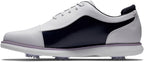 Footjoy Women's Traditions Cap Toe Golf Shoes- Previous Season - White/navy Patent Cap Toe