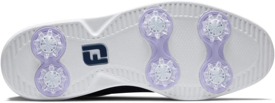 Footjoy Women's Traditions Cap Toe Golf Shoes- Previous Season - White/navy Patent Cap Toe