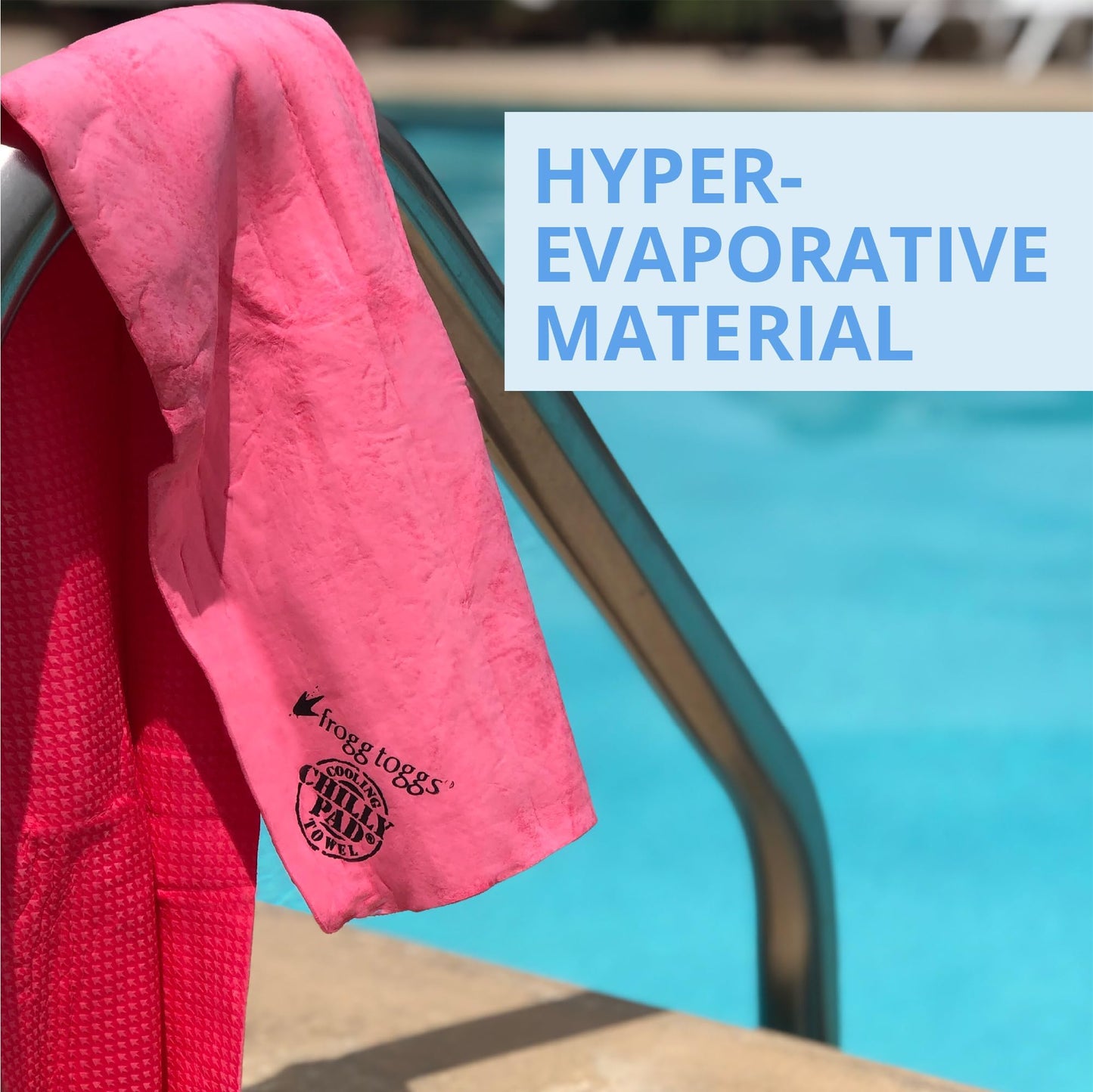 Frogg Toggs Chilly Pad, Instant Cooling Towel, Long Lasting, Reusable, Sports And Outdoors Neck Towel 33x13 - Hivis Lime Green