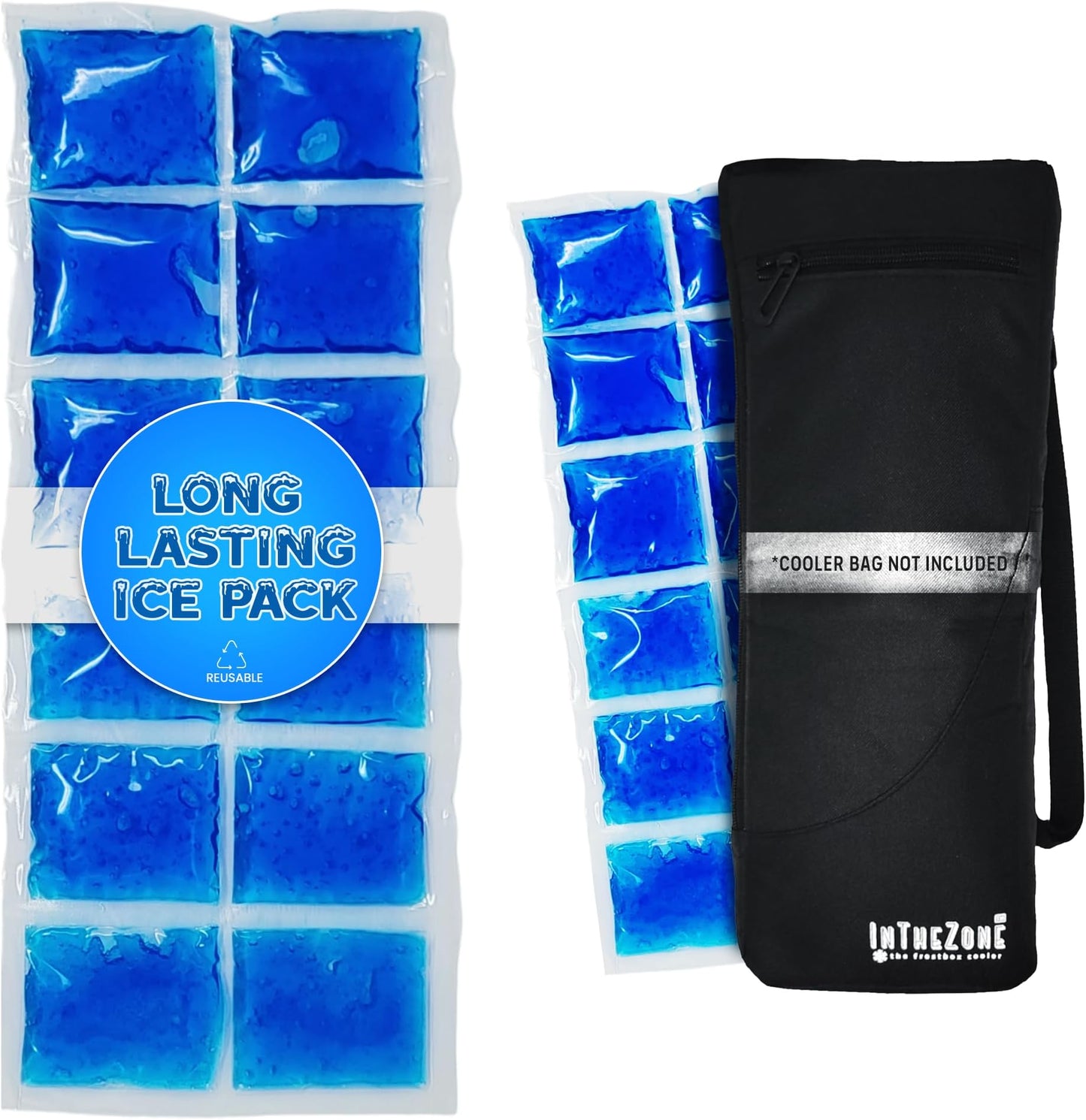 Frostbox Golf Bag Cooler With Ice Pack | Insulated 6-Can Beer Sleeve | Stays Cold For Hours Discreet Hidden Design - Fits In Golf Bag - Ice Pack Only