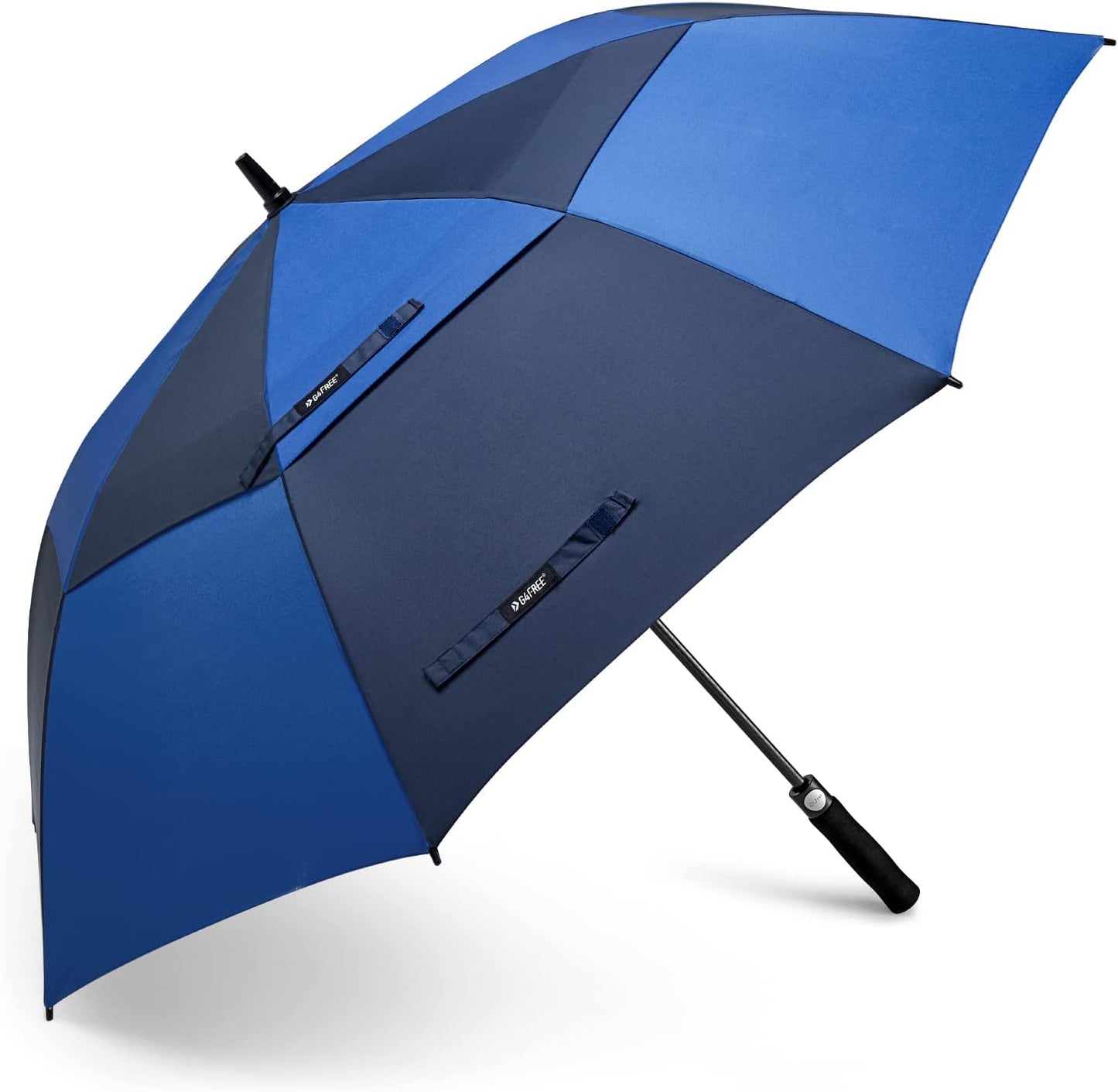 G4free 47/54/62/68/72 Inch Golf Umbrella Windproof Auto Open Large Umbrella | Oversized Stick Umbrella, Extra Large, Vented Double Canopy, Waterproof 210t Pongee Fabric, Fiberglass Frame, Eva Foam Handle - Dark Blue/sapphire