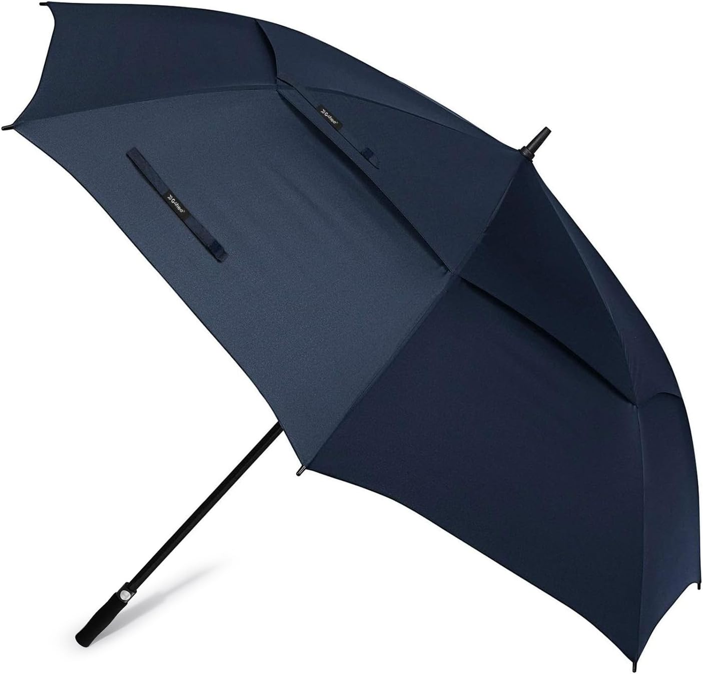 G4free 47/54/62/68/72 Inch Golf Umbrella Windproof Auto Open Large Umbrella | Oversized Stick Umbrella, Extra Large, Vented Double Canopy, Waterproof 210t Pongee Fabric, Fiberglass Frame, Eva Foam Handle - Navy Blue