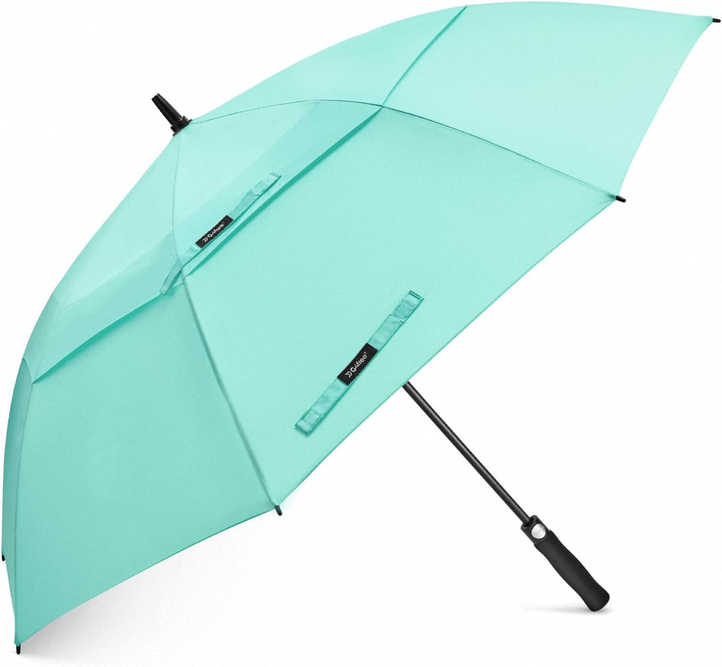 G4free 47/54/62/68/72 Inch Golf Umbrella Windproof Auto Open Large Umbrella | Oversized Stick Umbrella, Extra Large, Vented Double Canopy, Waterproof 210t Pongee Fabric, Fiberglass Frame, Eva Foam Handle - Lake Blue