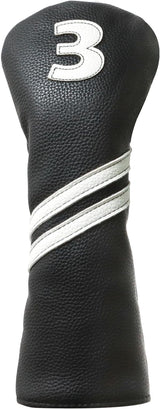 3 Wood Head Cover - Black