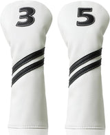 3 5 Wood Head Cover - White