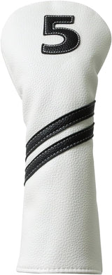 5 Wood Head Cover - White