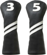 3 5 Wood Head Cover - Black