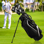 Golf Club Covers,4pcs Or 1pc Golf Headcovers For Woods And Driver Fairway Hybrids Women Men - Premium Pu Leather With Interchangeable Tags & Magnetic Blade And Mallet Putter Covers - Golf Club Covers - 4pcs Black