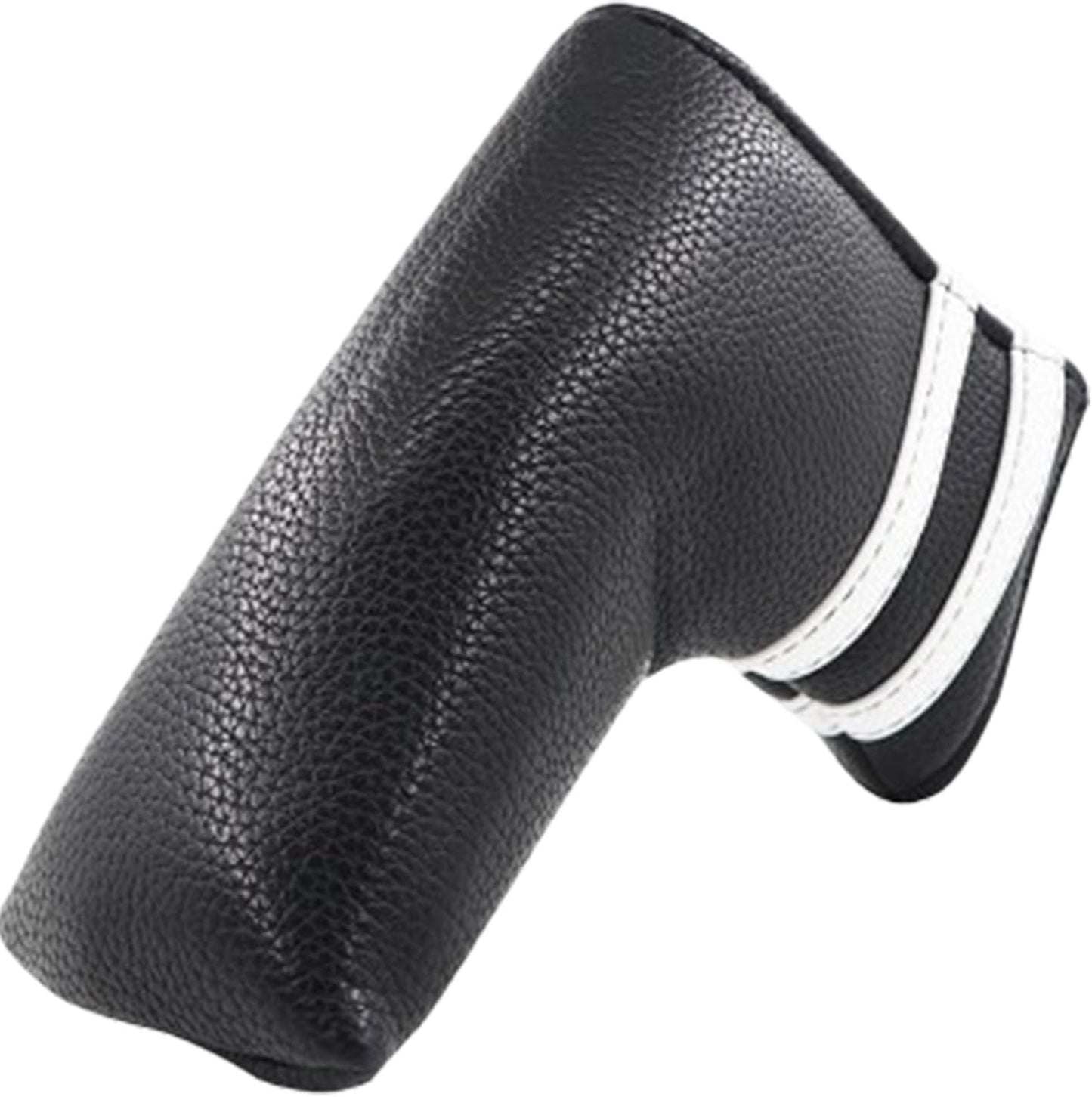 Golf Club Covers,4pcs Or 1pc Golf Headcovers For Woods And Driver Fairway Hybrids Women Men - Premium Pu Leather With Interchangeable Tags & Magnetic Blade And Mallet Putter Covers - Blade Putter Cover - Black