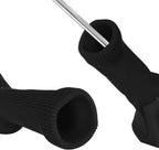 Golf Club Head Covers Set (4 Pcs) For Fairway Woods, Driver, And Hybrids - Long Neck Mesh Design With Interchangeable 3/4/5/6/7/x Number Tags - Golf Accessories For Men And Women - Black