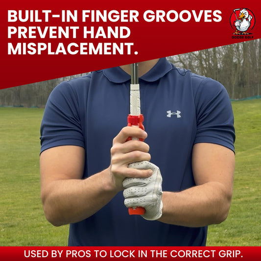 Golf Grip Trainer – Golf Training Aid For Correct Hand Positioning, Fits All Golf Clubs, Build Proper Grip Fundamentals For Consistent Practice - Medium (fits Standard/midsize Grips)